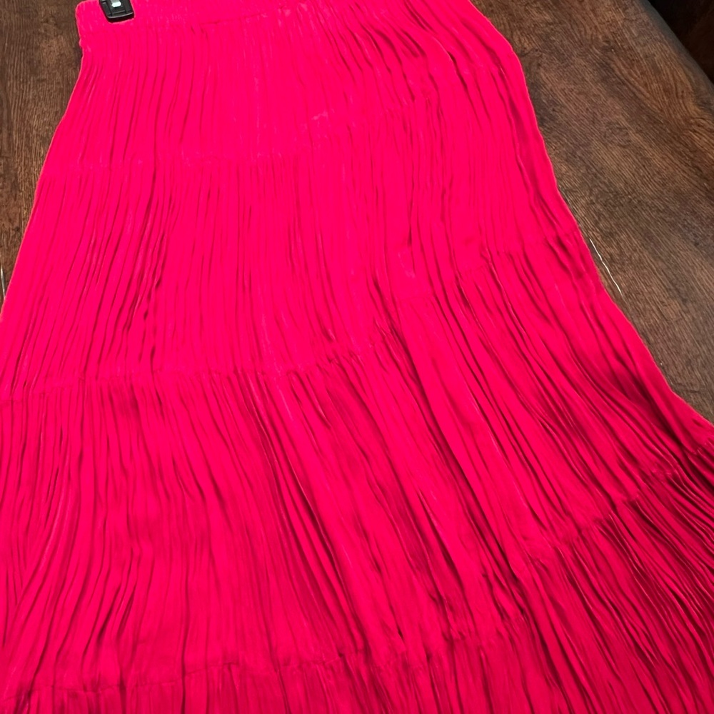 So Many Pleats! Longhorn by Niver Western Wear Size 3XL Maxi Skirt - Picture 5 of 8
